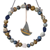 Jan Guest coastal art - Sailing Wreath