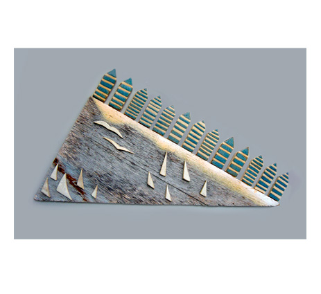 Jan Guest coastal art - beach huts