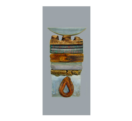 jan Guest Coastal Art - Moorings at Low Tide